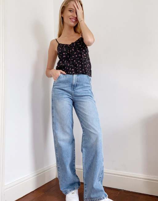 WIDE LEG JEANS - Blue