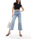 River Island wide leg jeans in light blue