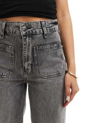 RIVER ISLAND WIDE LEG JEANS 