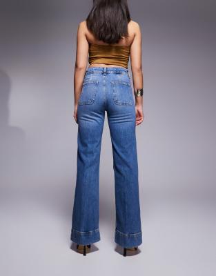 RIVER ISLAND WIDE LEG JEANS 
