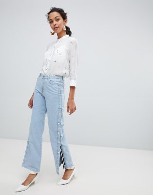 river island wide leg jeans