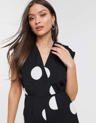 river island spot jumpsuit
