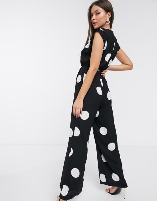 River island sales spot jumpsuit