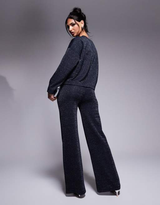 Loungewear River Island Ladies Tracksuits Red Side Stripe Wide Leg