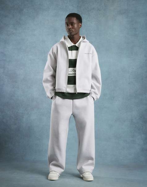 River Island Wide leg sanctuaire joggers in grey - light - view 1