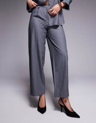 RIVER ISLAND WIDE LEG TAILORED PANTS 