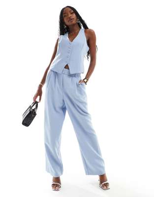 River Island River Island wide leg trouser in blue