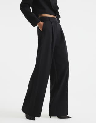 RIVER ISLAND WIDE LEG TUXEDO PANTS 