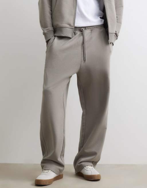 River Island Wide leg washed joggers in grey, 3 of 4