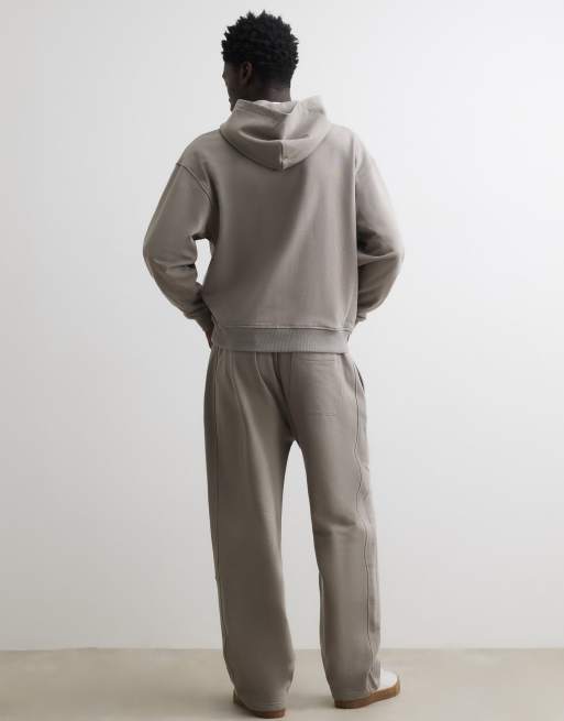 River Island Wide leg washed joggers in grey, 4 of 4