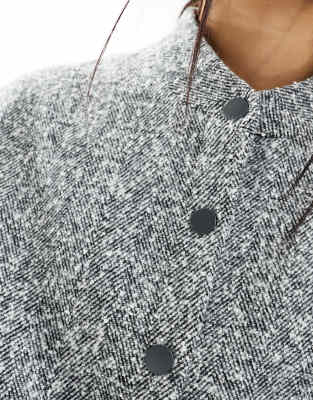 River Island wool bomber jacket in gray - part of a set | ASOS