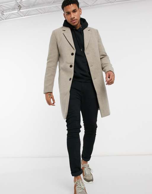 Oatmeal overcoat sales