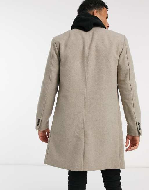 Oatmeal clearance overcoat mens