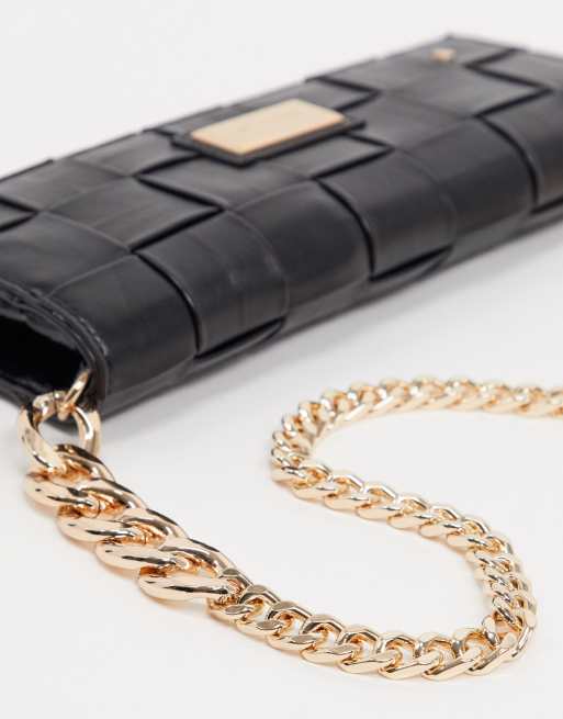 River Island Black and Gold Detail Bag, in Swansea