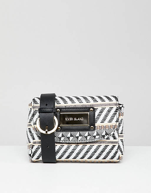 River Island Woven Fanny Pack