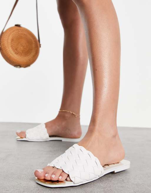 White woven sandals new arrivals