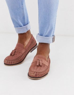 river island blue loafers