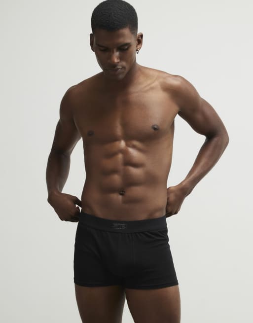 River Island Woven pack of 5 trunks in black , 2 of 3