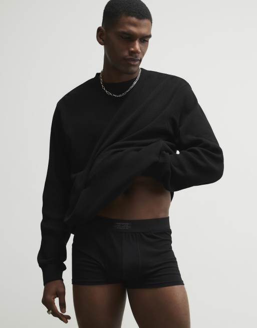 River Island Woven pack of 5 trunks in black , 3 of 3