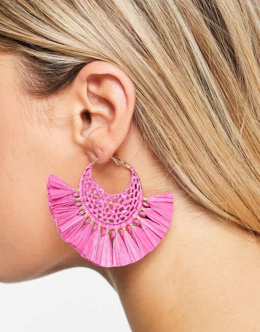 Pink earrings sales river island