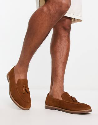 River island tan store loafers