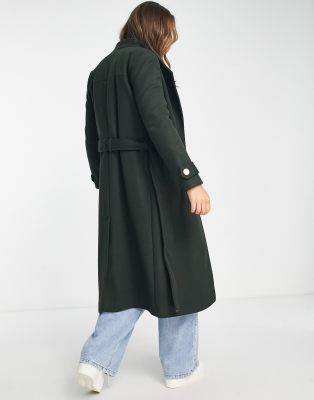 River island best sale military coat