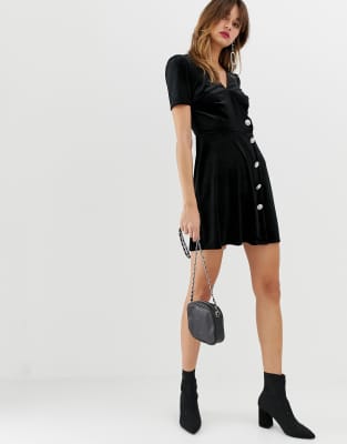 black velvet dress river island