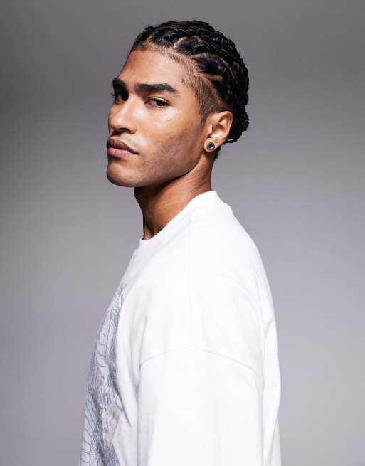 River Island 'Yokosuka' cobra graphic t-shirt in white, 4 of 5