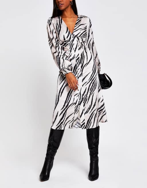 Zebra dress hotsell river island