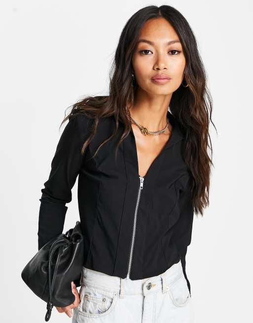 Black shirt 2024 womens river island