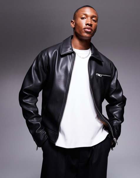 Men s Biker Jackets Shop Men s Harrington Jackets ASOS