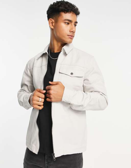 Grey jacket shop river island