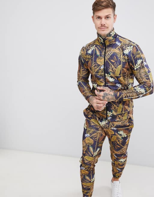 Chain best sale print tracksuit