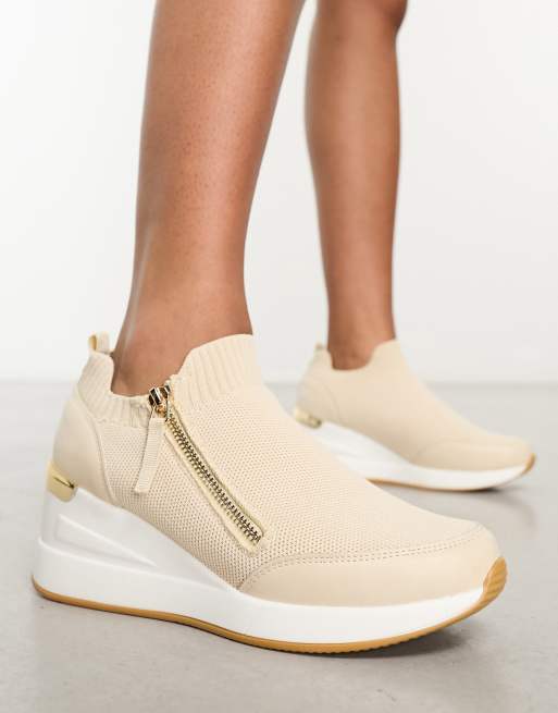 Slip on wedge on sale sneakers