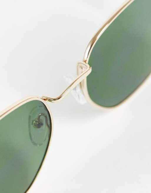 River Island - Zonnebril met ronde glazen in goud, 3 van 4