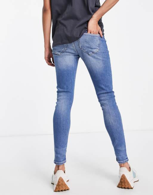 River Island - Zwangerschapskleding - Skinny jeans van denim in medium blauw, 2 van 4