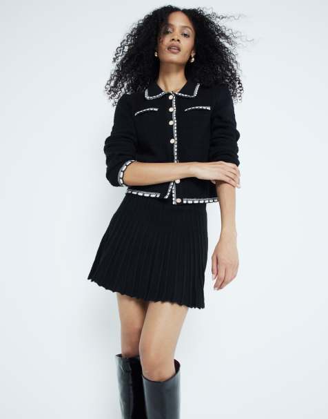 River Island - Zwierige minirok in zwart - view 1