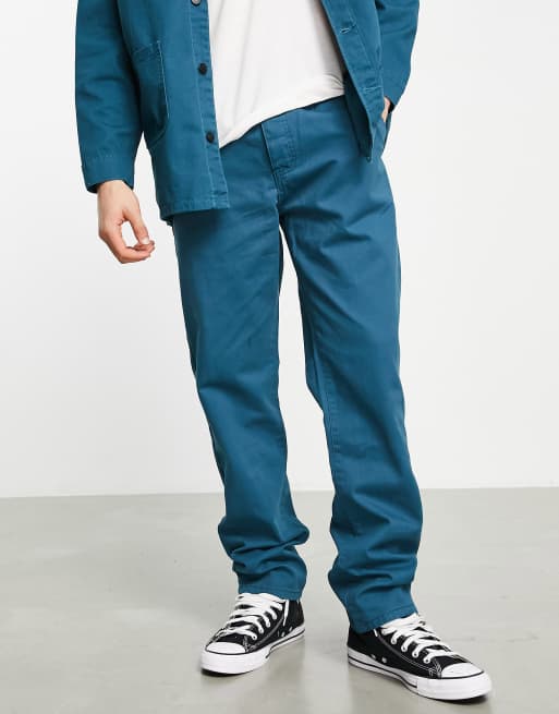 Roadies pleated chinos in bottle green (part of a set)