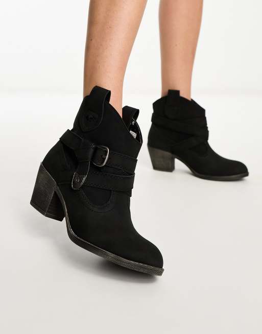 Black rocket dog ankle boots online