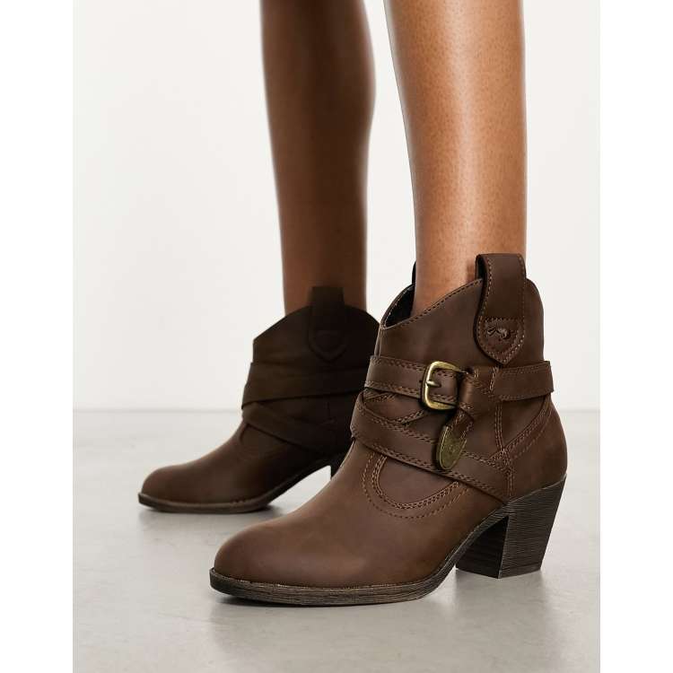 Rocket Dog Satire Ankle Boot in Brown ASOS