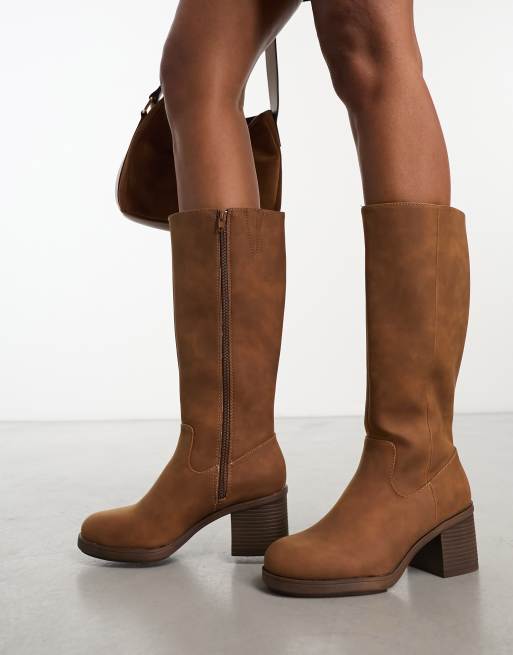 Long brown boots sale