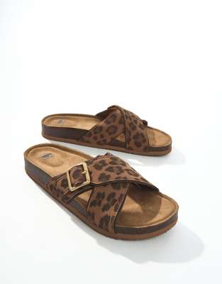  Annie tigg leopard sandal in tan