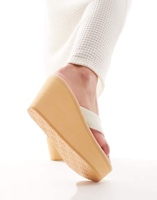 Infradito Donna Rocket Dog Adios In Tessuto Beige – Comode E Leggere - 2