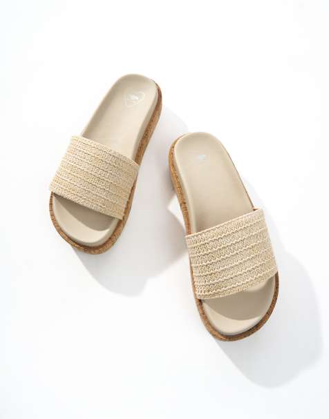 Rocketdog Faye alti raffia sandal in natural - view 1