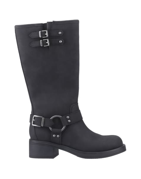 Rocketdog Nash tall biker boots in black - view 1