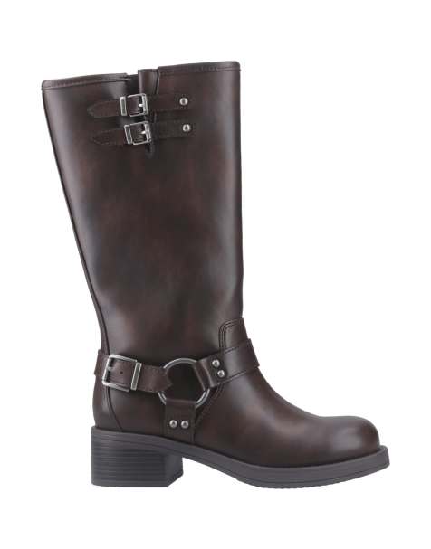 Rocketdog Nash tall biker boots in brown - view 1