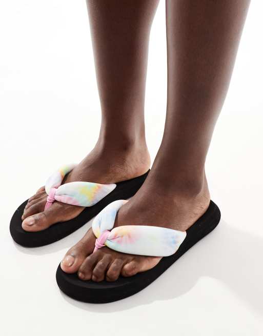 Rocketdog Sunset puff tucker flip flop in multicoloured | ASOS