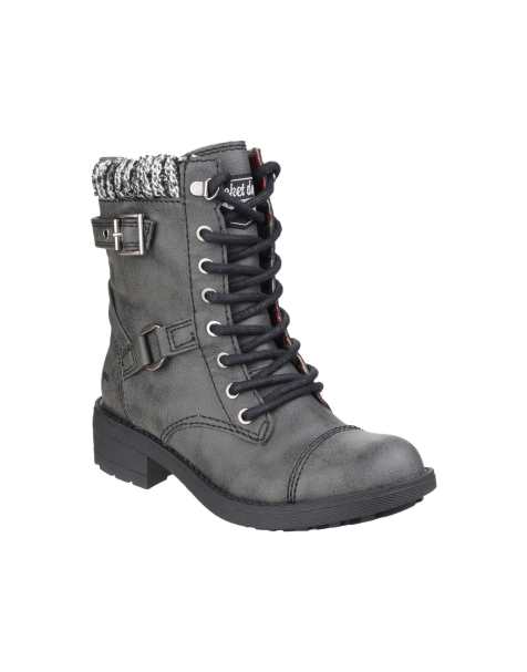 Rocketdog Thunder galaxy biker boot in black - view 1