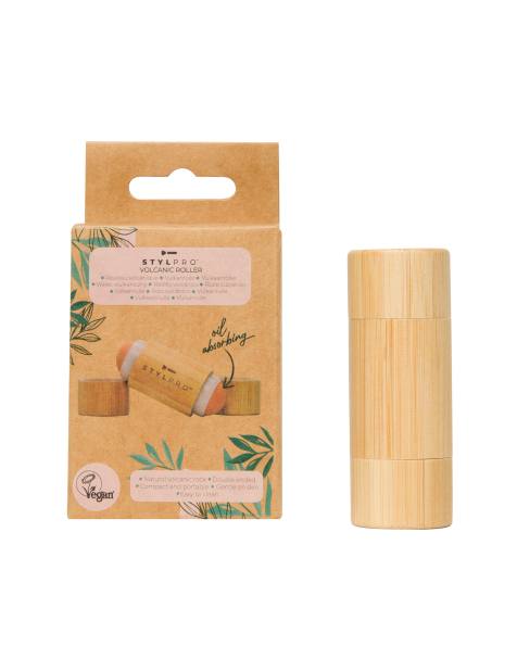 Rodillo marrón absorbente de grasa de bambú y minerales volcánicos de StylPro - view 1