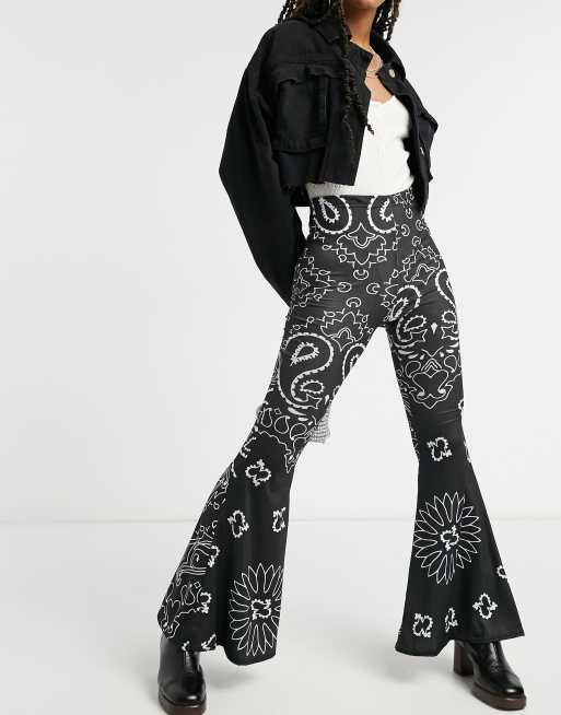 Rokoko Ausgestellte Hose Mit Bandana Print Kombiteil Asos